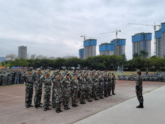 江阳城建职业学院军训图片